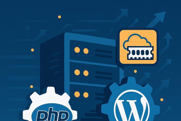 Servidor otimizado executando WordPress com scripts em cache e performance elevada
